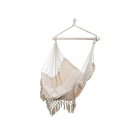 Brazilian hammock hanging armchair with cushions rocker