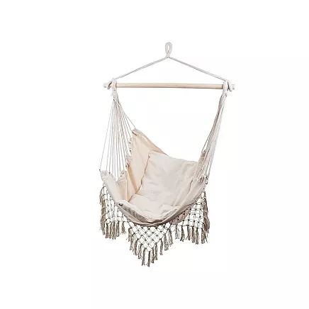 Brazilian hammock hanging armchair with cushions rocker