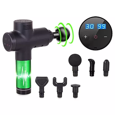 Masāžas pistole dziļai muskuļu masāžai ar LCD displeju