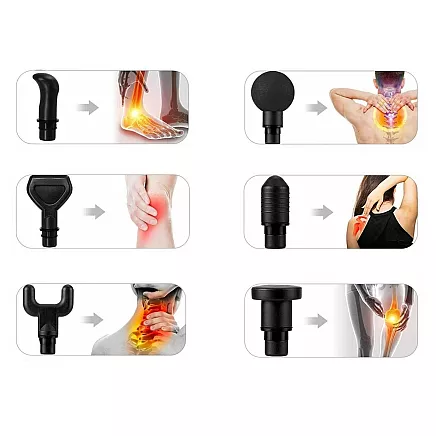 Masāžas pistole dziļai muskuļu masāžai ar LCD displeju