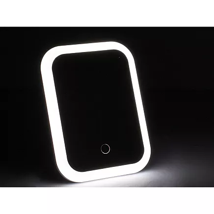 Kosmētikas spogulis ar LED apgaismojumu un skārienjutīgu slēdzi