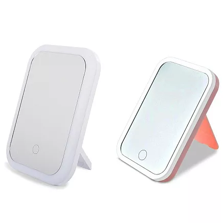 Kosmētikas spogulis ar LED apgaismojumu un skārienjutīgu slēdzi