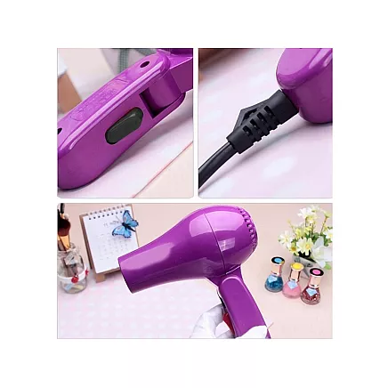 Folding travel hair dryer quiet 850w