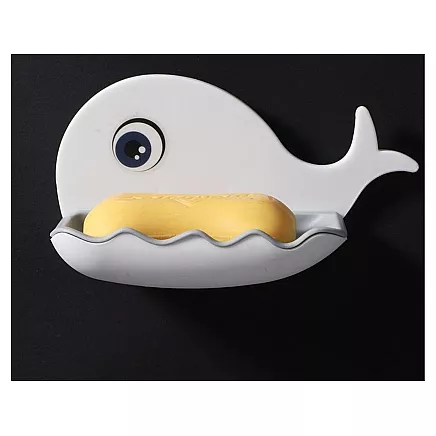 Ziepju trauks ar drenāžu vaļa formā