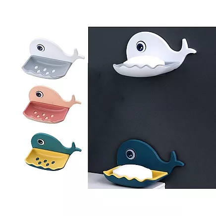 Ziepju trauks ar drenāžu vaļa formā