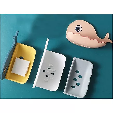 Ziepju trauks ar drenāžu vaļa formā