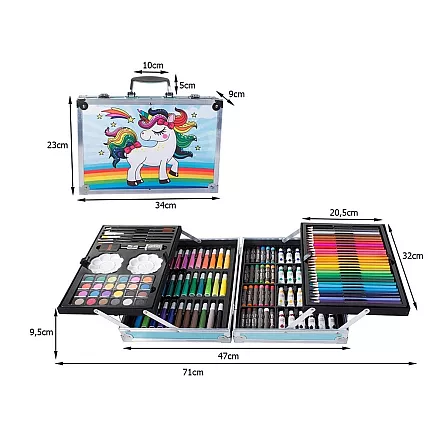 Artists set for painting in case 145 pcs