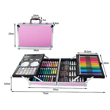 Artists set for painting in case 145 pcs