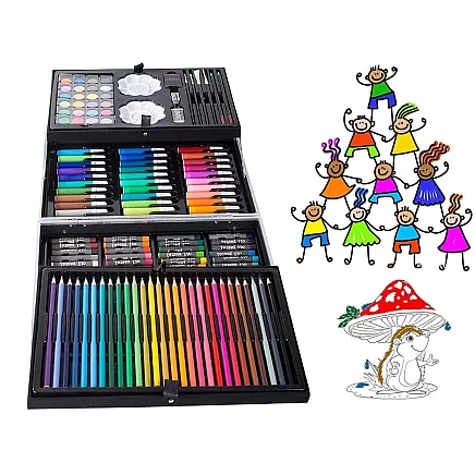 Artists set for painting in case 145 pcs