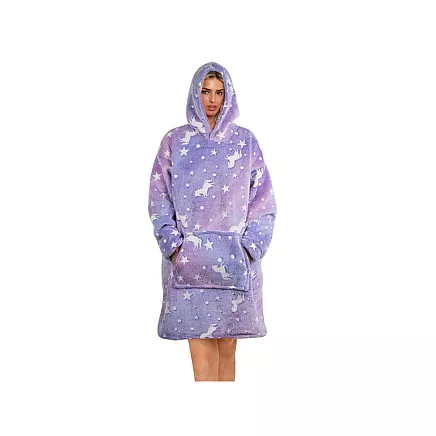 Warm sweatshirt oversize blanket xxl 2in1 thick fleece