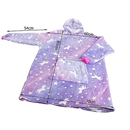 Warm sweatshirt oversize blanket xxl 2in1 thick fleece