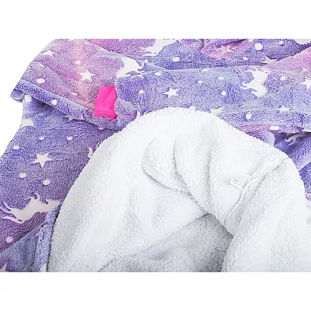 Warm sweatshirt oversize blanket xxl 2in1 thick fleece