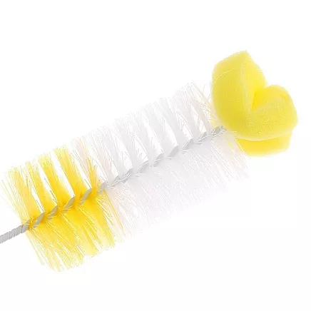 Pudeles un glāžu mazgāšanas birste ar sūkli, elastīga