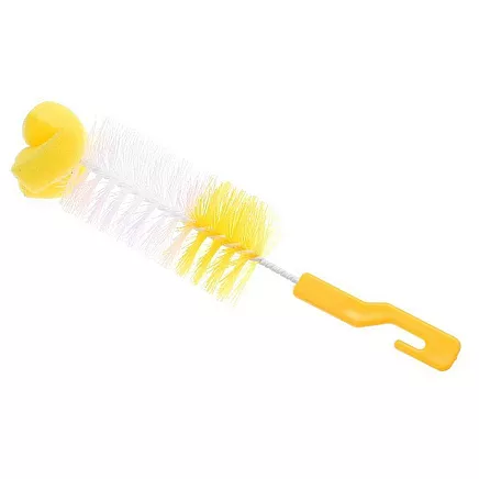 Pudeles un glāžu mazgāšanas birste ar sūkli, elastīga