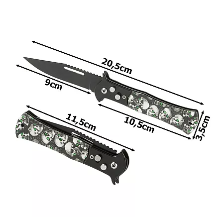 Taktiskais tērauda saliekamais nazis pārgājieniem un kempingam