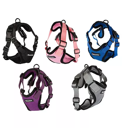 Bezspiediena pastaigu iejūgs suņiem ar rokturi, mīksts, izturīgs, XL