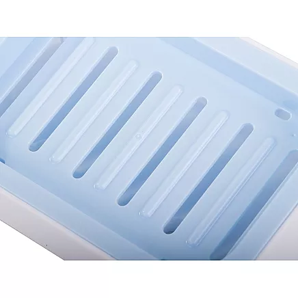 Wall mounted soap dish 2 hooks