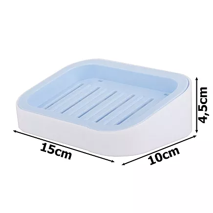 Wall mounted soap dish 2 hooks