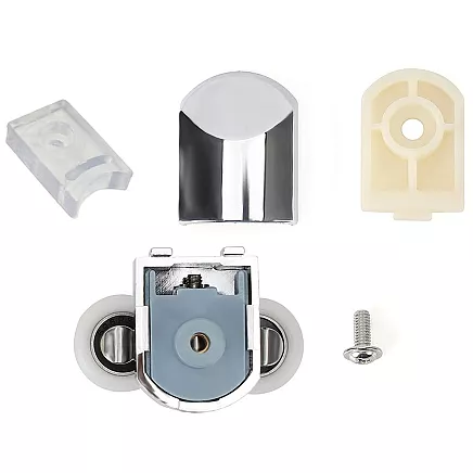 Durvju rullīšu komplekts duškabīnēm, 8 gab., hromēti