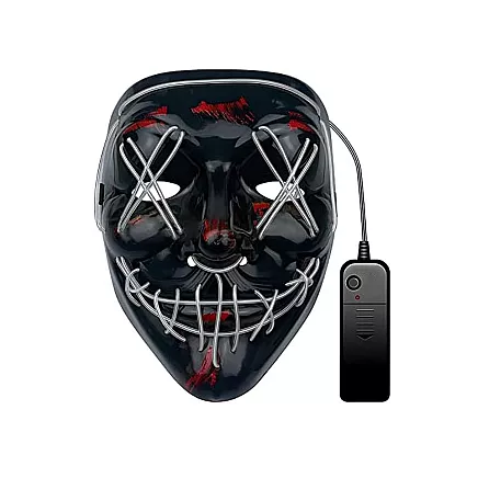 Luminous led mask halloween party purge