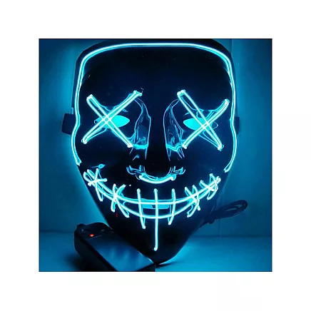 Luminous led mask halloween party purge
