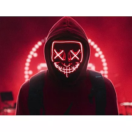 Luminous led mask halloween party purge