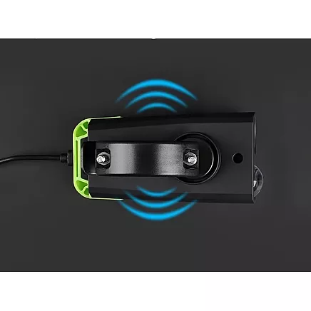 Jaudīgs velo lukturis priekšējais LED aizmugurējais gaismas akumulatora līmeņa indikators 2in1