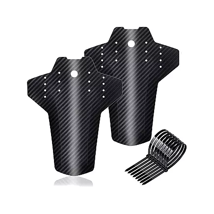 Universāls MTB velosipēda dubļusargu komplekts priekšai un aizmugurei 24–28 collu, melns