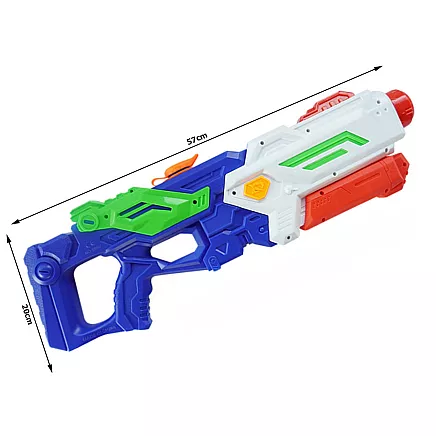 Liela ūdens pistole ar sūkni bērniem, 57cm, 1.5L.