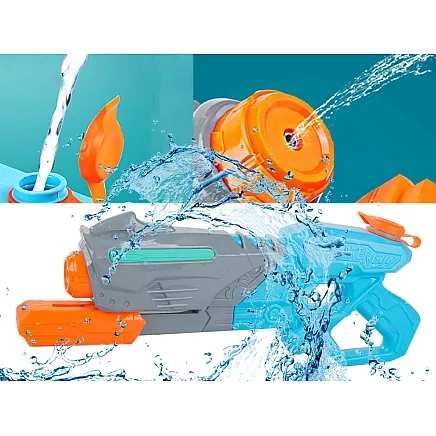 Liela ūdens pistole šautene ar 0.6 litru tvertni un pumpi bērniem