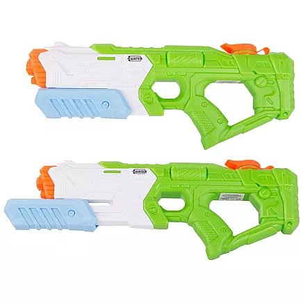 Liela bērnu ūdens pistole ar pumpja sistēmu, 0,5 l tvertni, 39 cm.