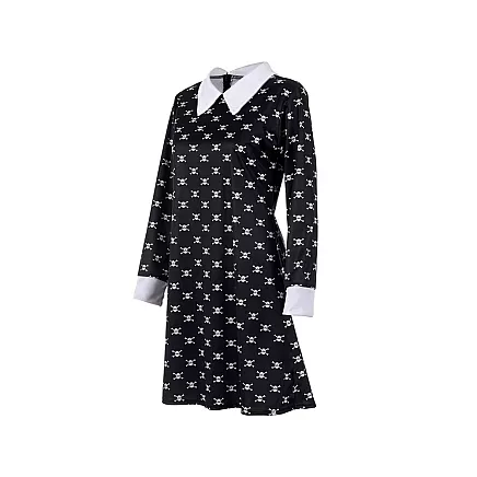 Dress wednesday addams costume kids halloween disguise 135
