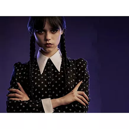 Dress wednesday addams costume kids halloween disguise 135