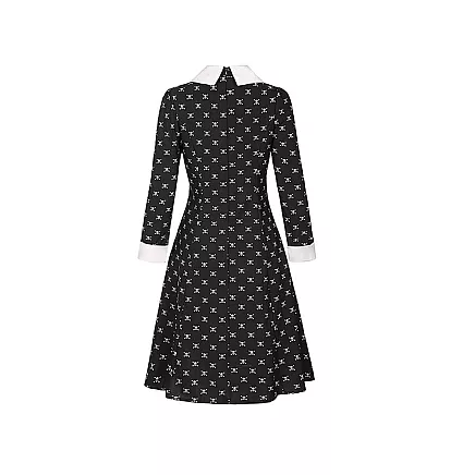 Dress wednesday addams costume kids halloween disguise 125