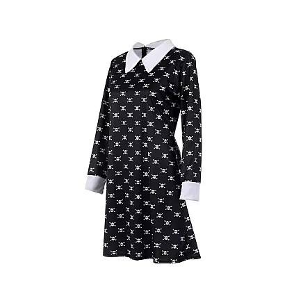 Dress wednesday addams costume kids halloween disguise 125