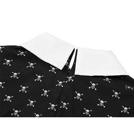 Wednesday Addams Childrens Halloween Costume Dress, 135-145 cm