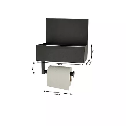 Loft toilet paper holder loft wc shelf steel