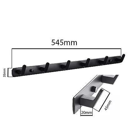 Bathroom hanger for clothes, bathroom towels, kitchen wall loft wall 54.5cm