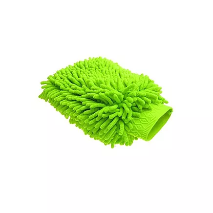 Microfibre cloth glove for cleaning the car wash on the hand