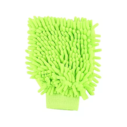 Microfibre cloth glove for cleaning the car wash on the hand