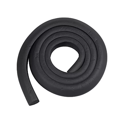 Mīksta aizsargājoša putu lente mēbeļu stūriem un malām, 2m, melna