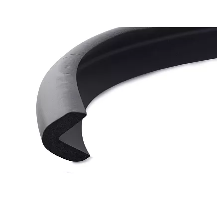 Mīksta aizsargājoša putu lente mēbeļu stūriem un malām, 2m, melna