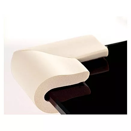 Foam corner protector for furniture corners white stickers x4