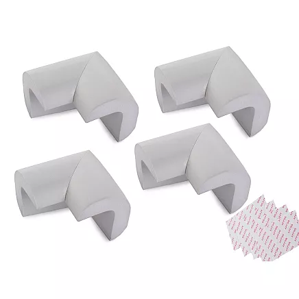 Furniture corner guards for furniture corners grey stickers x4