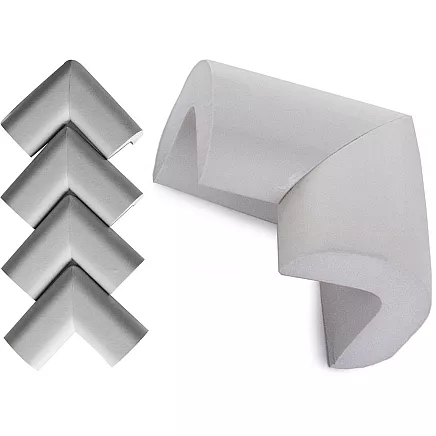 Furniture corner guards for furniture corners grey stickers x4