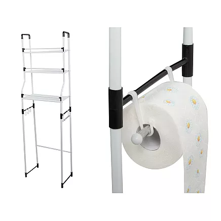 Shelf over toilet stand bathroom cabinet 3 shelf organiser