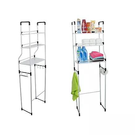 Shelf over toilet stand bathroom cabinet 3 shelf organiser