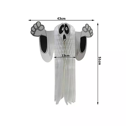 Ghost paper pendant halloween ghost 3d folded paper decoration