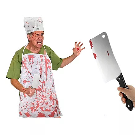 Asiņains Kaplis Slepkavas Psihopāta Kostīma Halloween Nazis