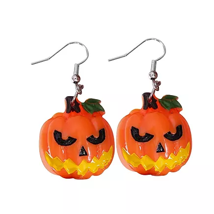 Halloween auskari komplekts, 6 pāri, ķirbis, spoks, acs, konfekte